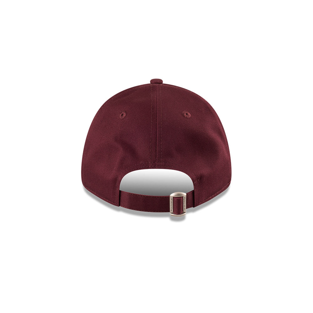 Brisbane Broncos Hat - 2025 NRL Badged Maroon OTC 9Forty Strapback Cap - New Era